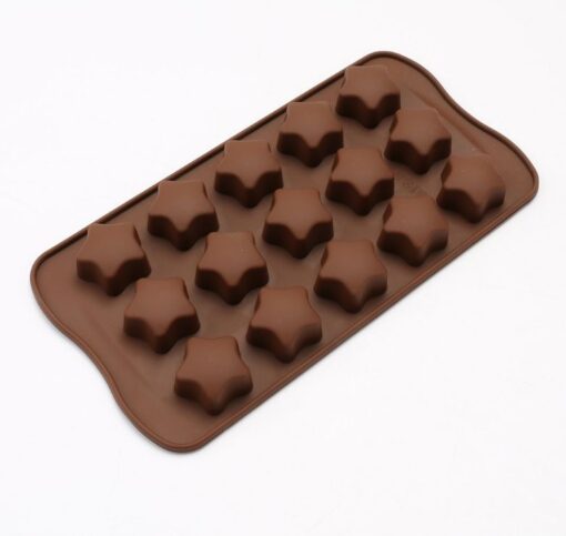 15 Stars Silicone Molds Cute Cupcake Baking 5