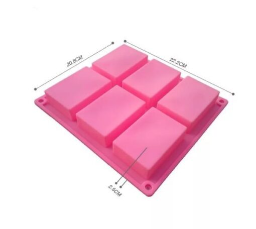 9 flexible handmade silicone block square soap 2