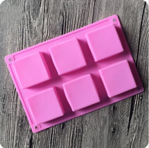 9 flexible handmade silicone block square soap 5