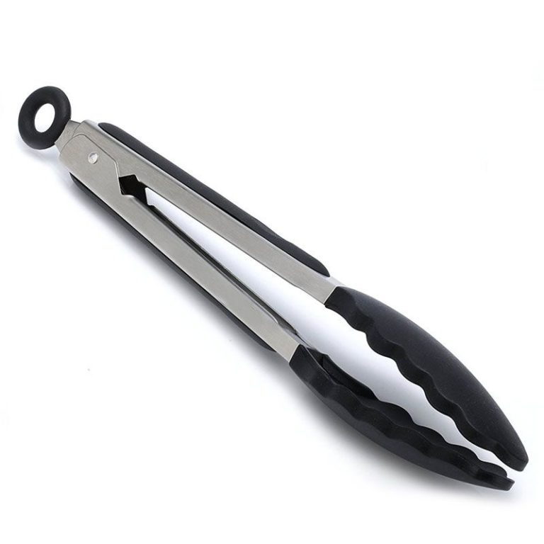 Basics Range Silicone Kitchen Tongs 9Inch In FDA Grade, NonStick