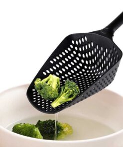 Black Cooking Shovels Vegetable Strainer Scoop