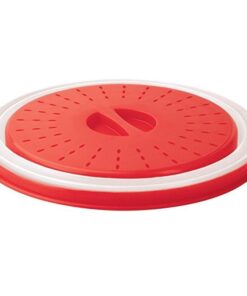 Collapsible Microwave Cover 10 5 Inch Red 1