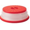 Collapsible Microwave Cover 10 5 Inch Red