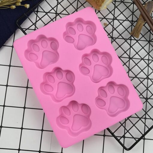 Lovely Silicone Dog Cat Paw Footprint Fondant 3