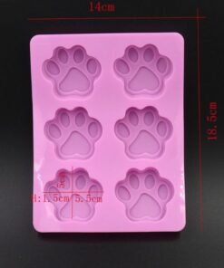 Pet Dog Paw Mold Silicone Mould Puppy 3