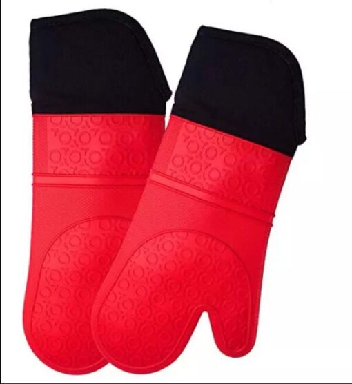 Professional Silicone Oven Mitt 1 Pair Oven 2