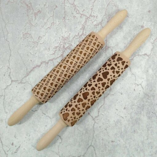 Rolling Pin Baking Cookies Noodle Biscuit 1