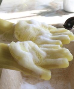 Silicone Gloves Eco Friendly Scrubber Cleaning 1