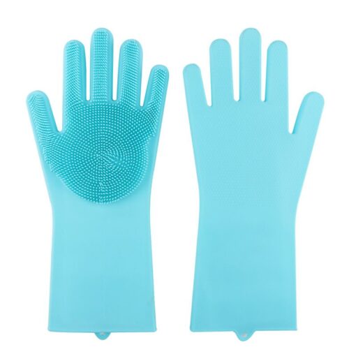 Silicone Gloves Eco Friendly Scrubber Cleaning 3