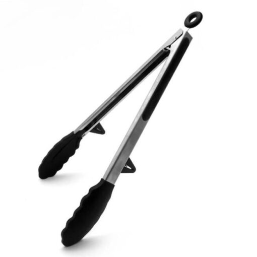 Stainless Steel Salad Tongs Kitchen Tongs with 4