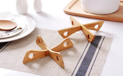 Trivet Removable Durable and Beautiful Bamboo 1