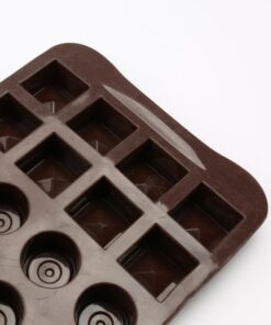 lar Block Shape Chocolates Cupcake Baking Mold 3