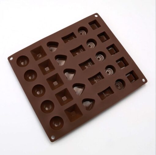 lar Block Shape Chocolates Cupcake Baking Mold 4
