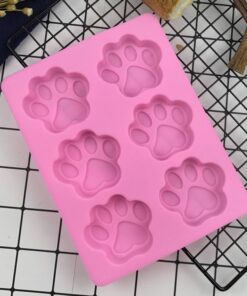 Lovely Silicone Dog Cat Paw Footprint Fondant 4